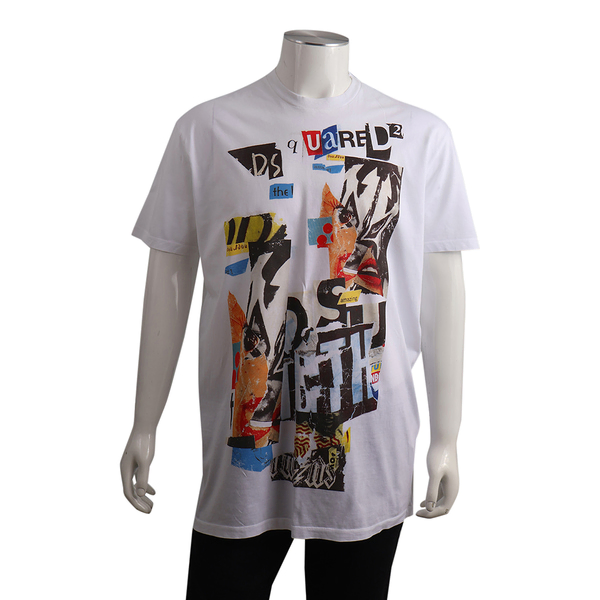 Cotton Graphic Printed T-Shirt White
