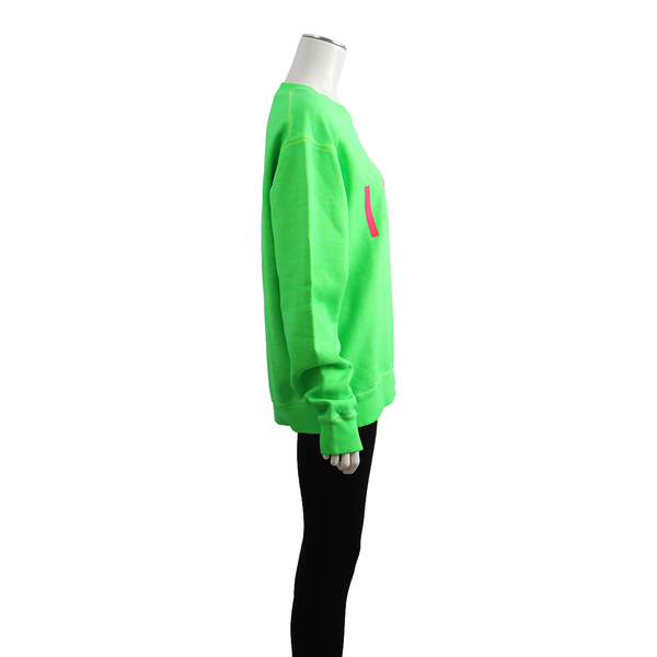 Cotton Icon Sweatshirt Neon Green