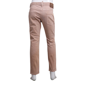 Cotton Paint Splatter Denim Skater Jeans Beige, view 3