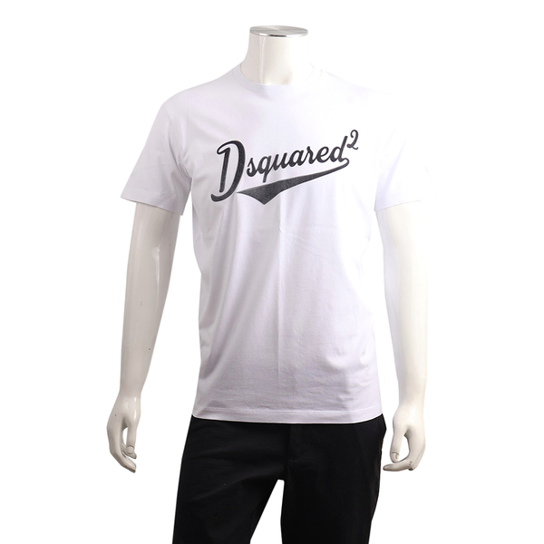 Cotton Cool Fit Velvet Logo T-Shirt White