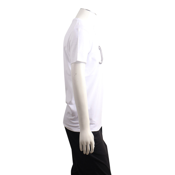 Cotton Cool Fit Velvet Logo T-Shirt White