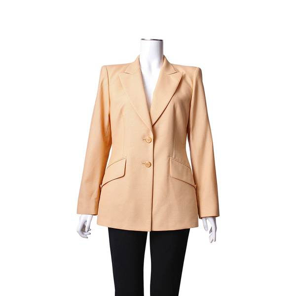 Vintage Wool Blend Blazer Peach