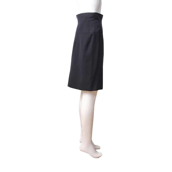 Wool Skirt Navy