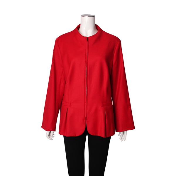 Wool Blazer Red