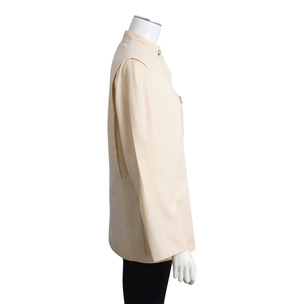 Vintage Wool Military Style Jacket Cream