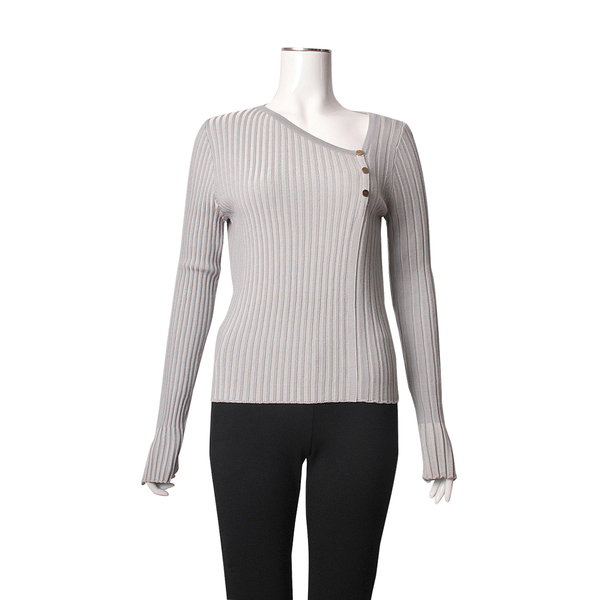 Rayon/Wool Sweater Grey