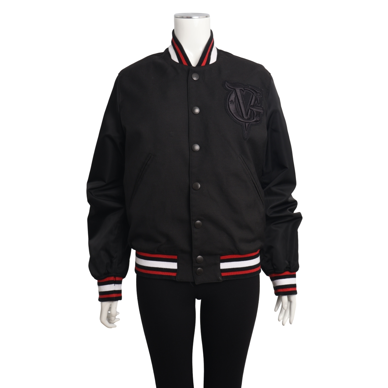 GIVENCHY ブルゾン GIVENCHY Mixed Material Bomber Jacket Black/Red/White | Luxity