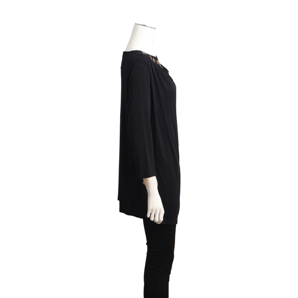 Viscose Embellished Top Black