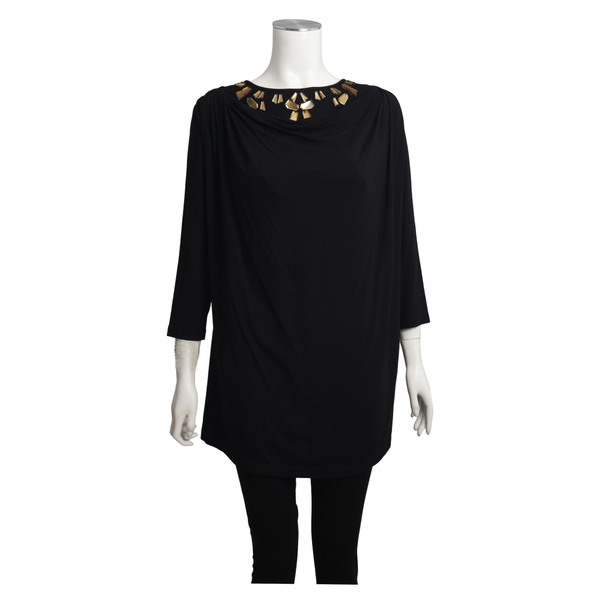 Viscose Embellished Top Black