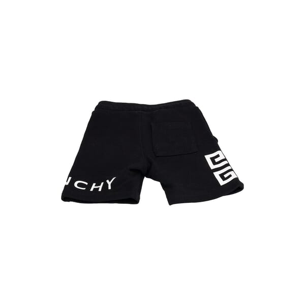 Cotton Logo Baby Bermuda Shorts Black