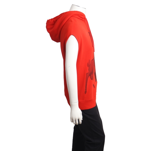 x DISNEY Cotton Bambi Sleeveless Hoodie Red