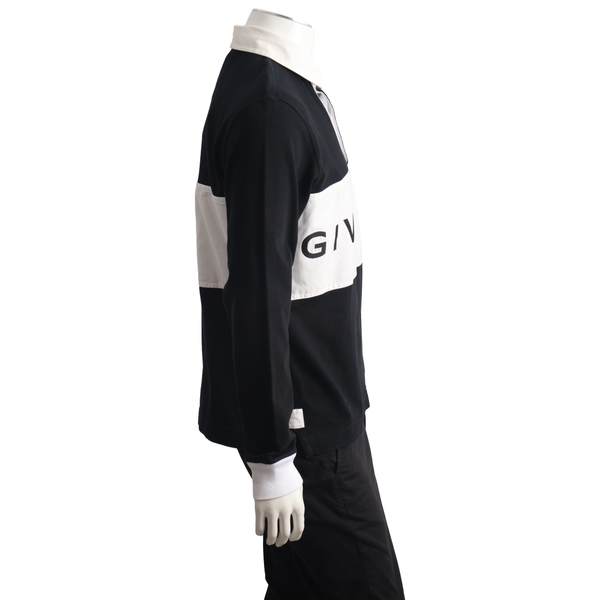 Cotton Classic Fit Logo Shirt Black/White