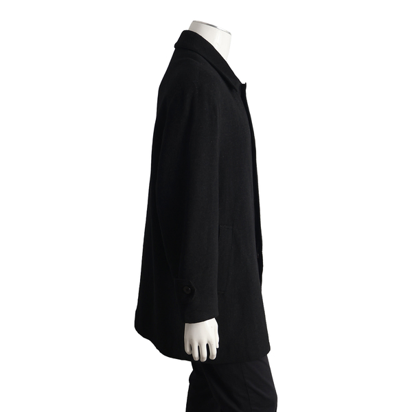 Vintage Wool/Cashmere Car Coat Black