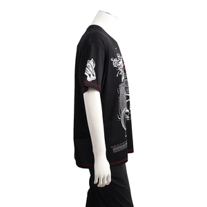 Cotton Schematics Print T-Shirt Black, view 2