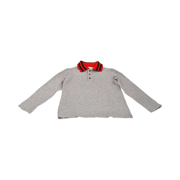 Kids Cotton Polo Shirt Grey