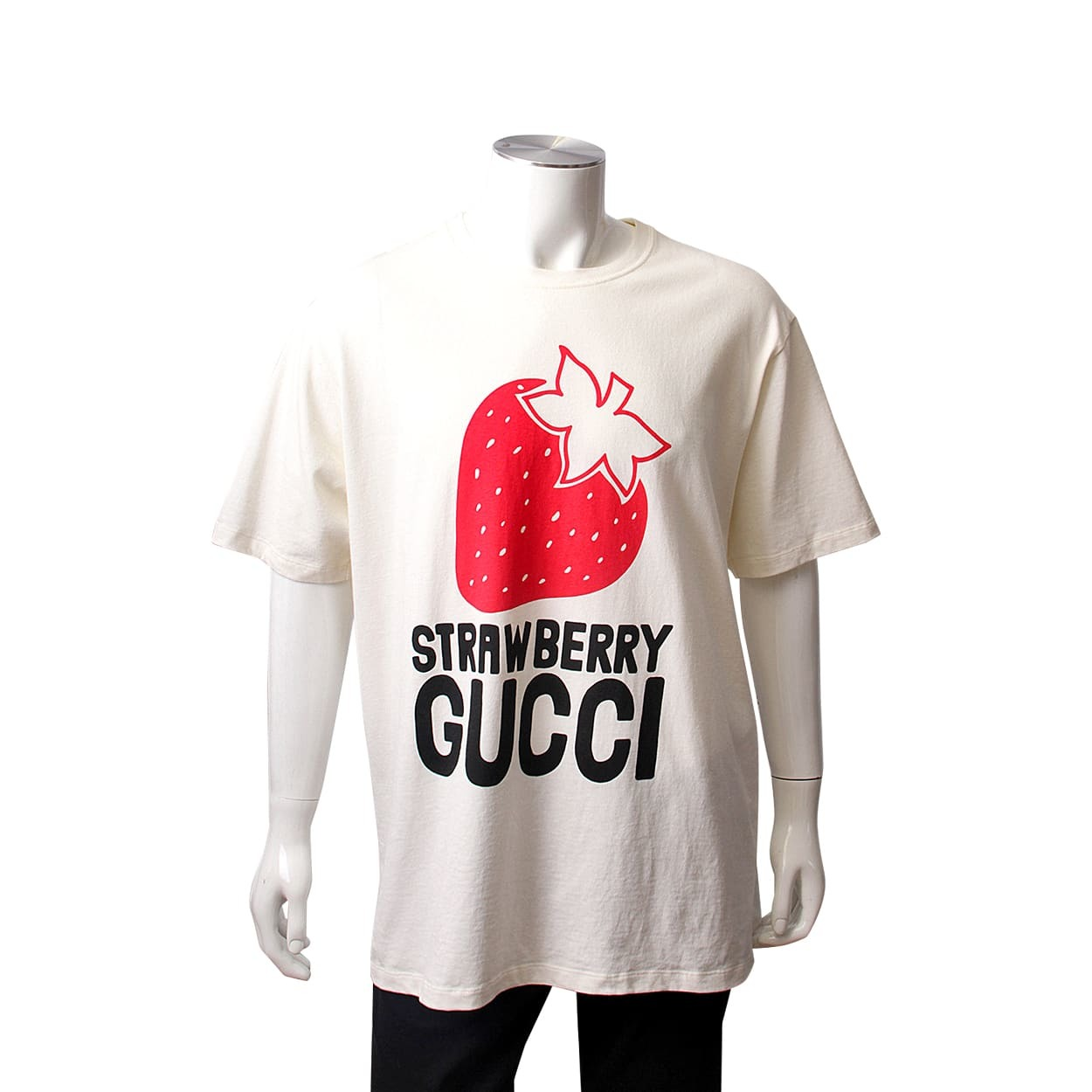 GUCCI Cotton Strawberry Gucci T-Shirt White | Luxity
