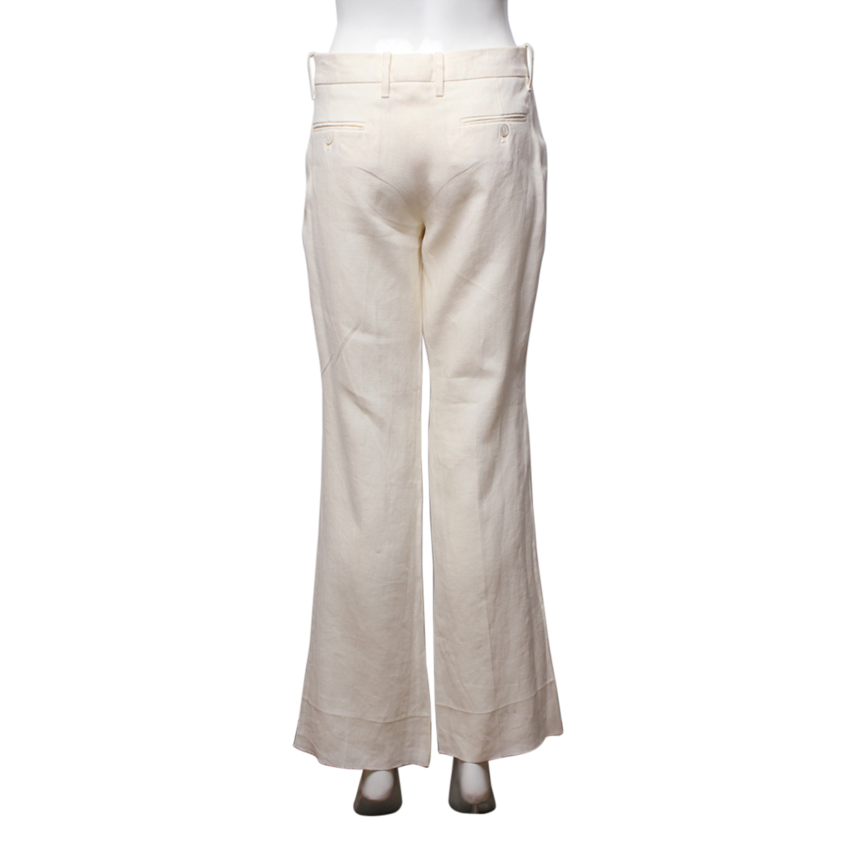 CHRISTIAN DIOR Cotton Corduroy Wide Leg Pants Navy | Luxity