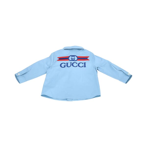 Cotton Baby GG Shirt Blue