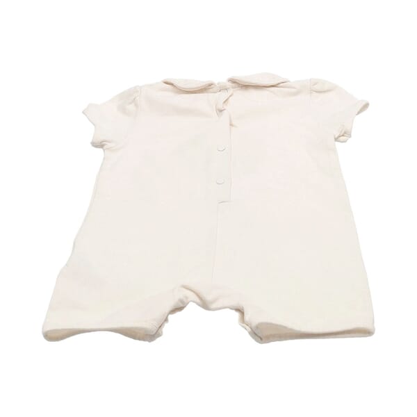 Cotton Baby Bag Print One Piece Jersey White