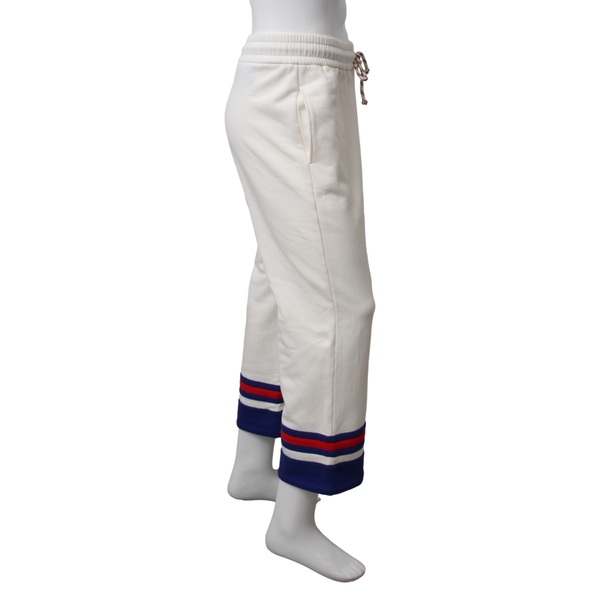 Cotton GG Track Pants White