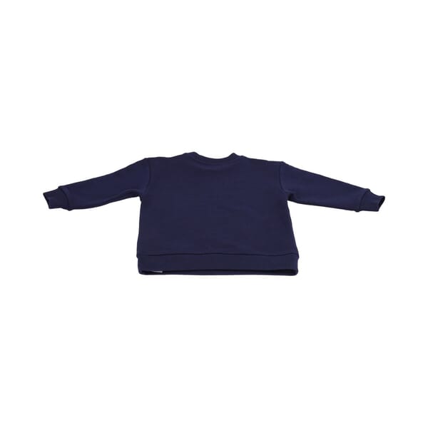 Kids Cotton Logo Sweater Navy