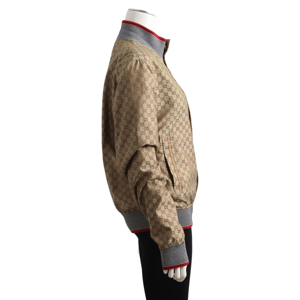 Nylon/Polyester GG Jacket Beige/Brown