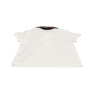 Cotton Baby Web Polo Shirt White, view 2