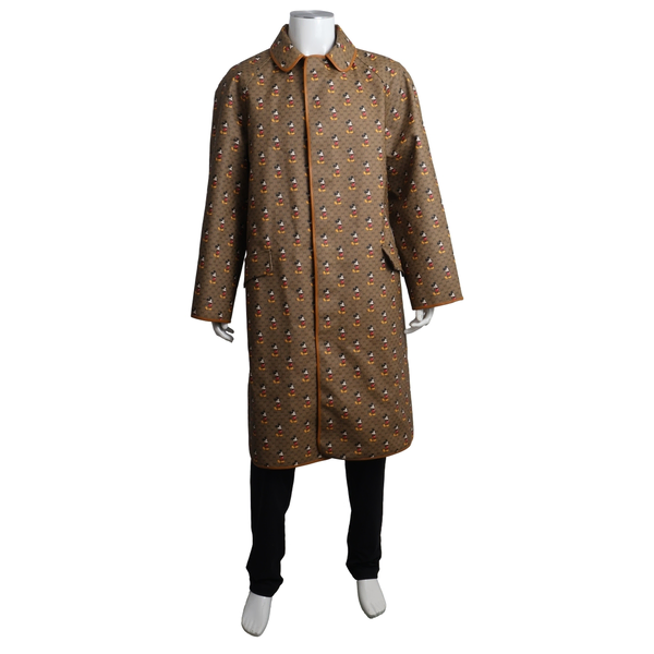 x DISNEY Cotton/Polyester Reversible Coat Brown