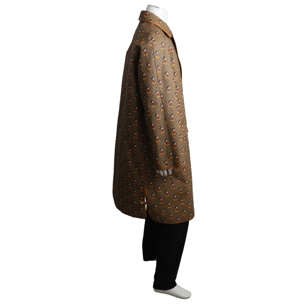 x DISNEY Cotton/Polyester Reversible Coat Brown