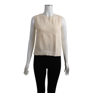 Cotton Blend Jacquard GG Vest Yellow