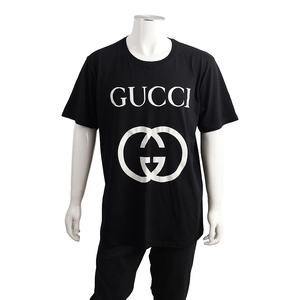 Cotton Interlocking G T-Shirt Black/White