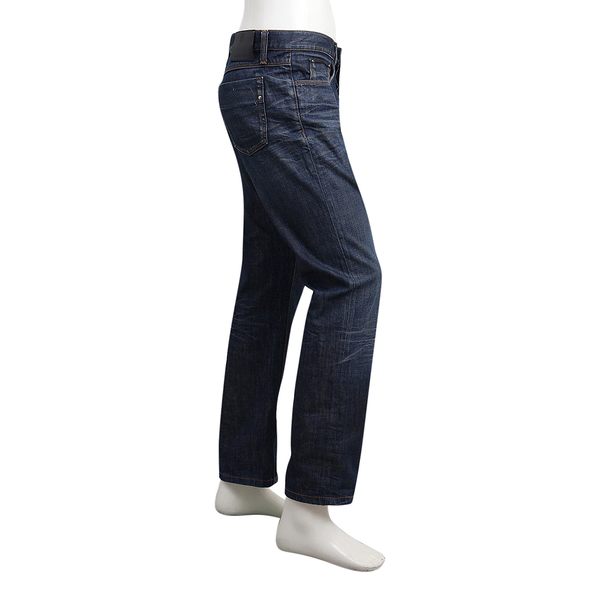 Vintage Cotton Denim Jeans Blue