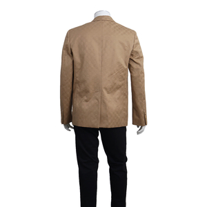 Cotton GG Gabardine Jacquard Jacket Beige, view 3