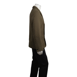 Cotton Blend GG Jacket Olive Green, view 2