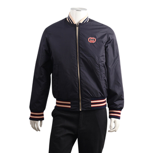 Nylon GG Reversible Bomber Jacket Blue, view 4