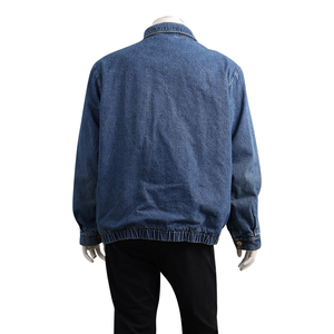 Cotton Horsebit Denim Jacket Blue, view 3