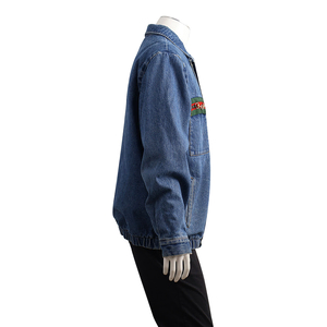 Cotton Horsebit Denim Jacket Blue, view 2