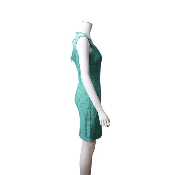 Rayon/Spandex Sleeveless Dress Aqua Jade