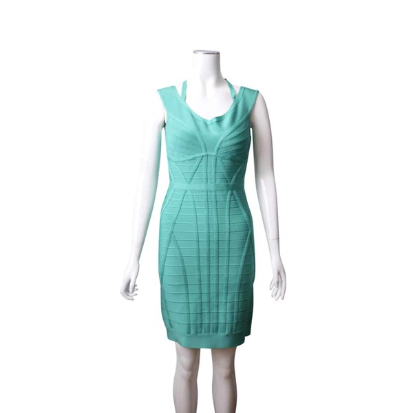 Rayon/Spandex Sleeveless Dress Aqua Jade
