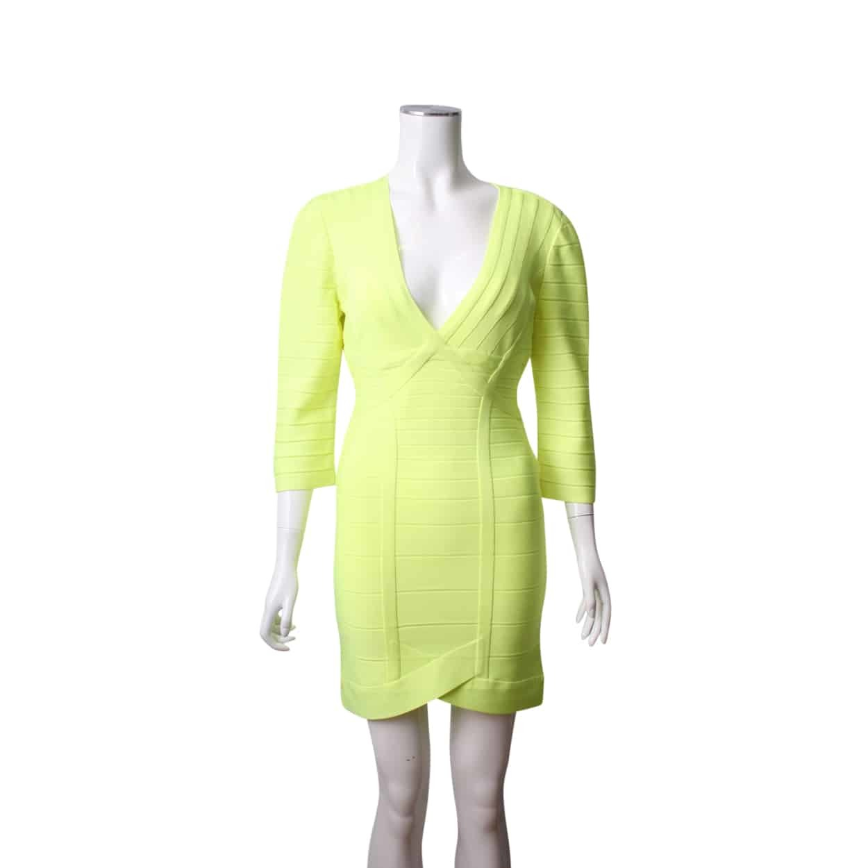 green emerald velvet dress Herve Leger Gown Hire  TENN