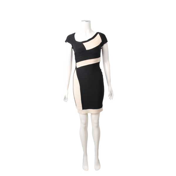Rayon Amber Dress Black/Cream