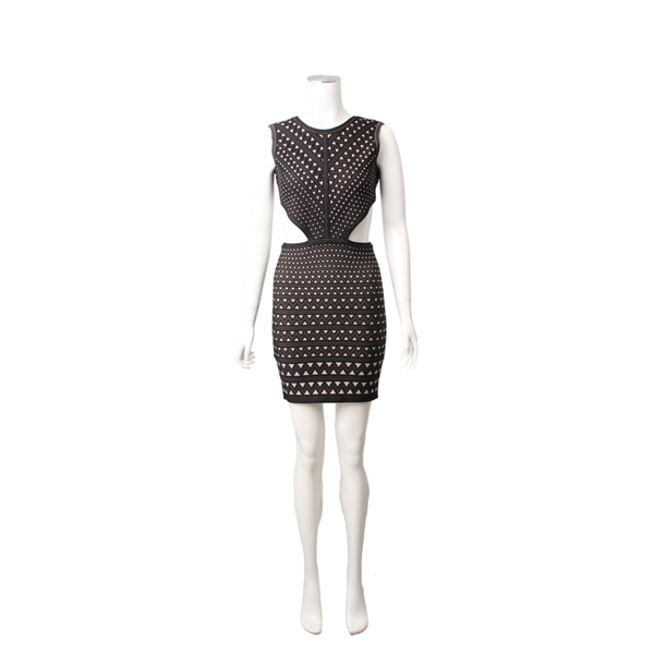 Rayon Blend Linnea Mini Dress Black