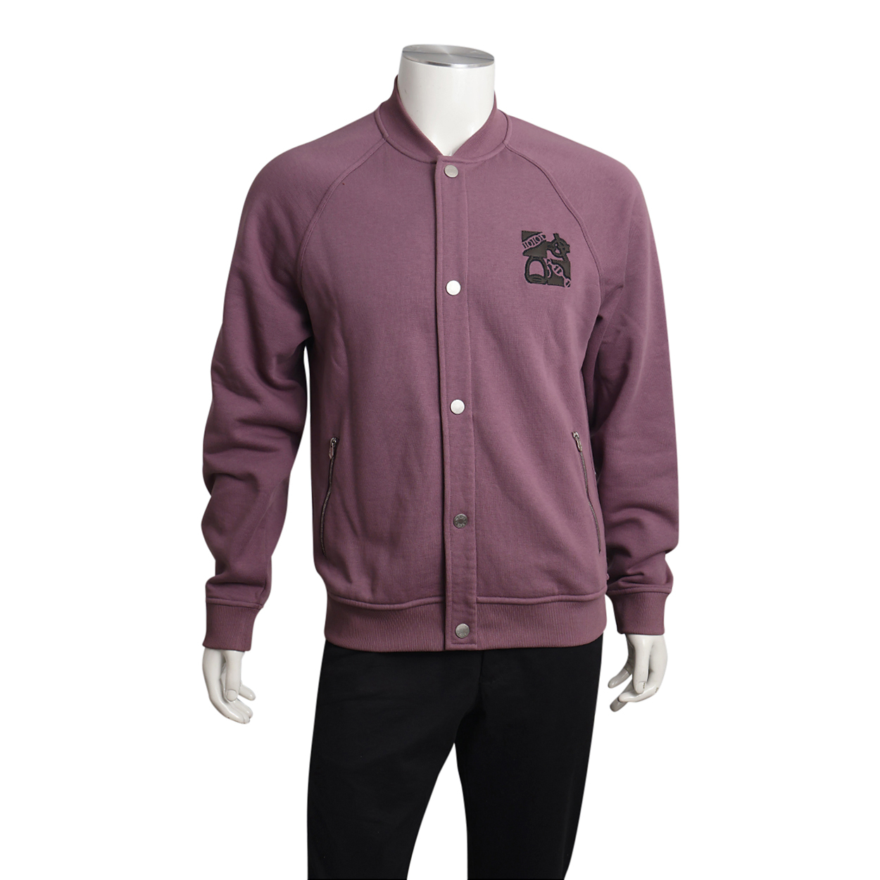 Cotton Blouson Jacket Mauve