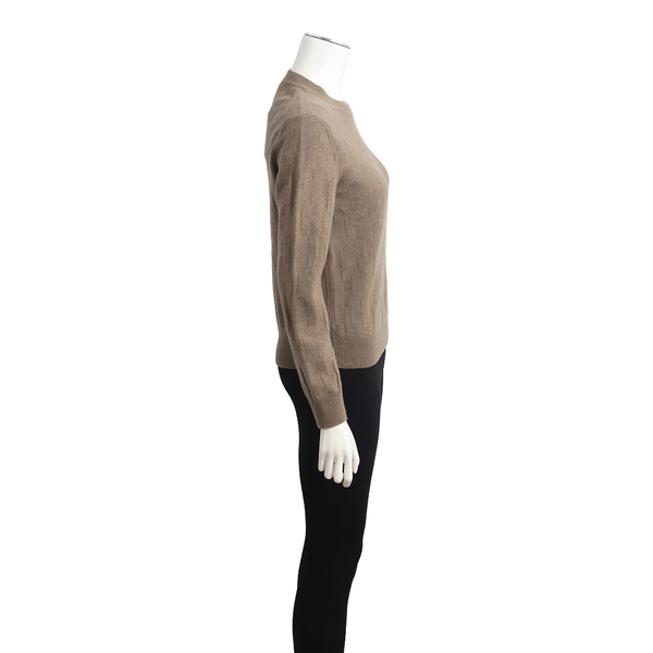 Wool Crew Neck Sweater Brown