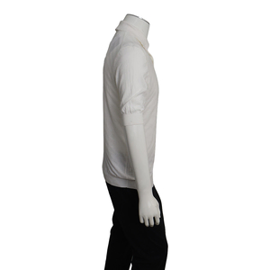 Cotton Knit Polo Shirt White, view 2