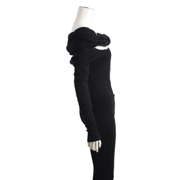 Mixed Material La Maille Ascua Sweater Black