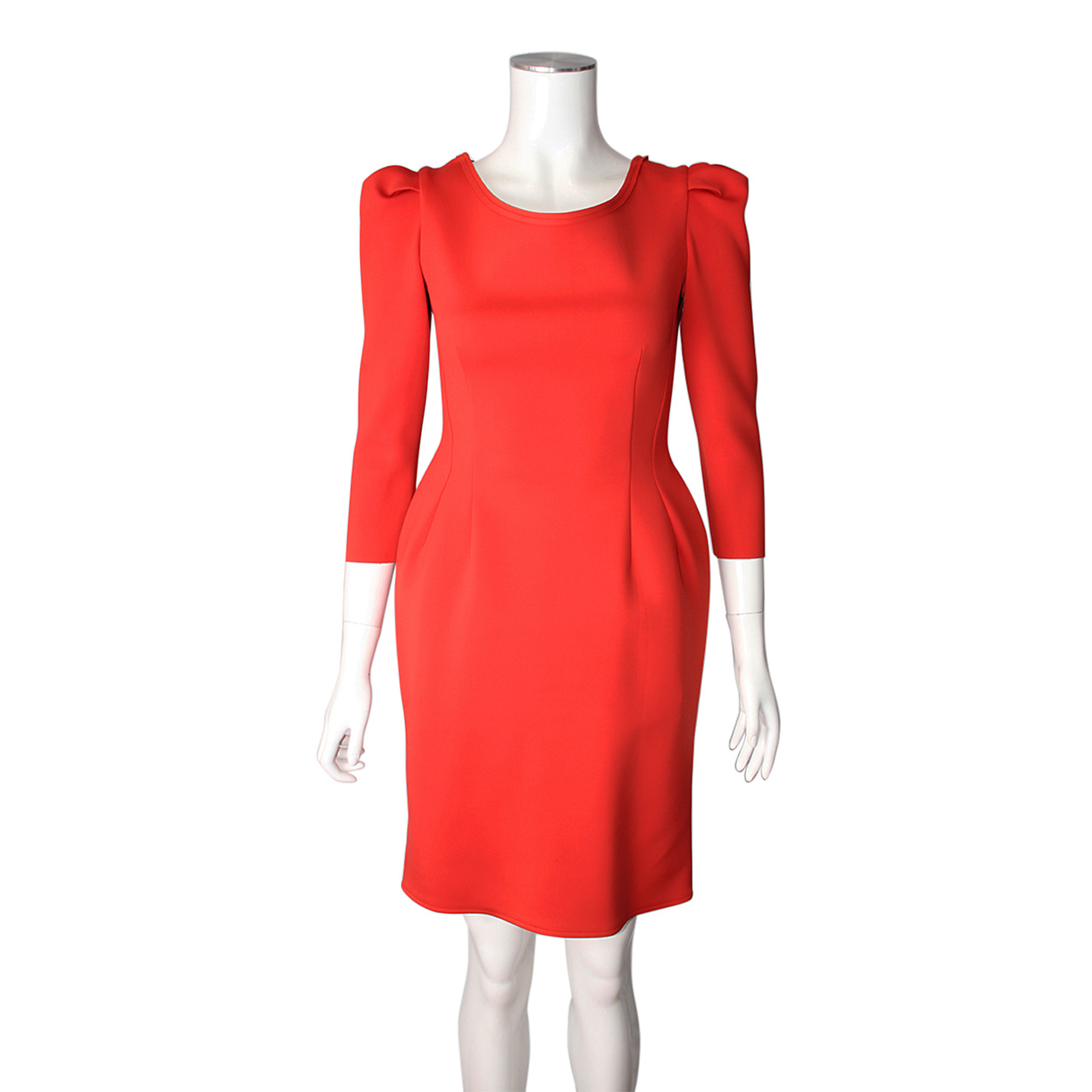 LANVIN Polyamide/Elastane Cocktail Dress Coral | Luxity
