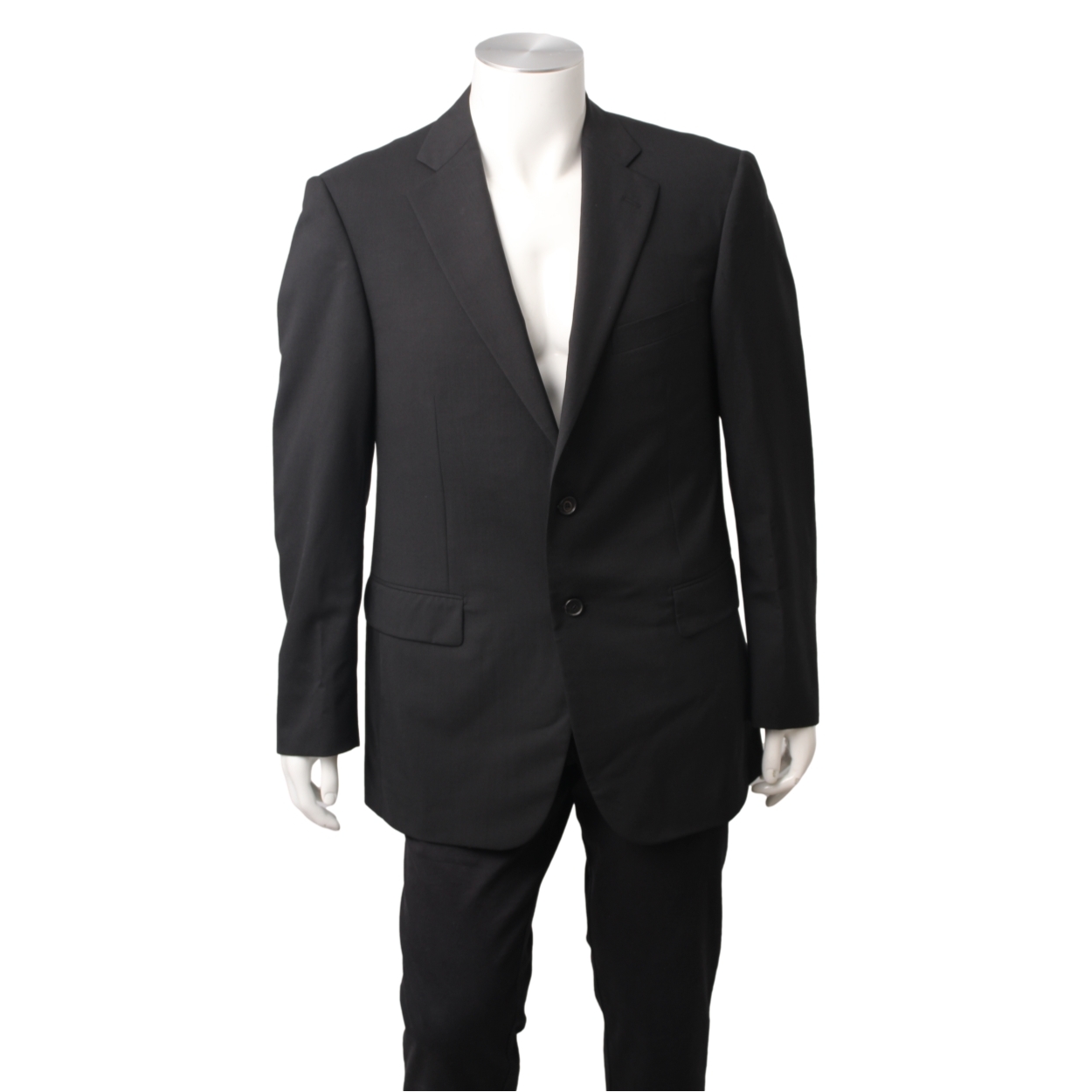 LANVIN Wool Single Breasted Blazer Black | Luxity