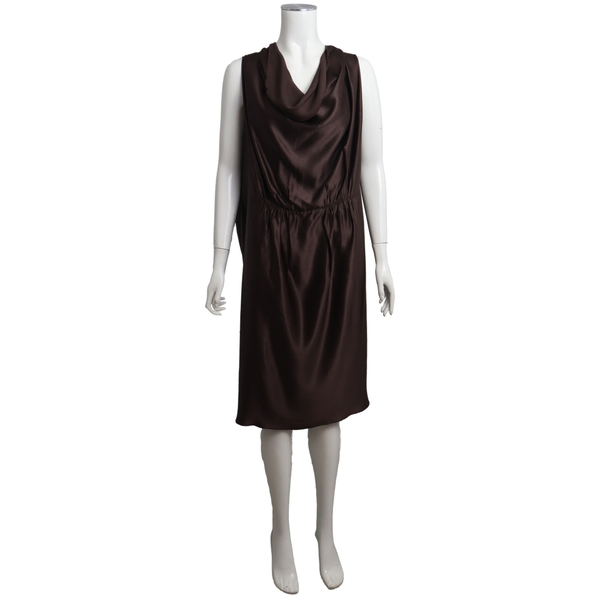 Vintage Silk Dress Chocolate