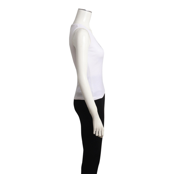 Cotton Anagram Tank Top White